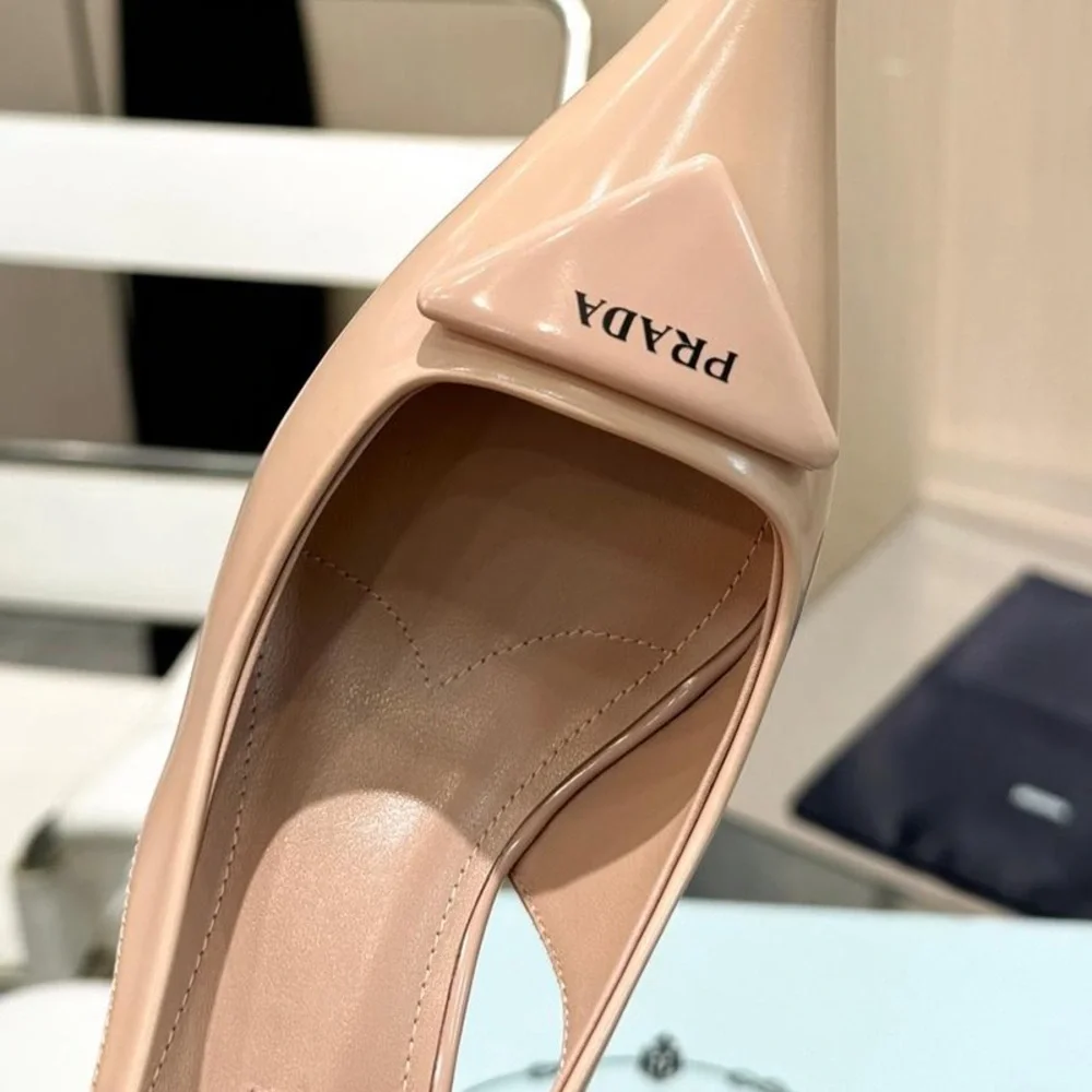Prada Nude Pink Women's High Heels - Picture 7 of 8